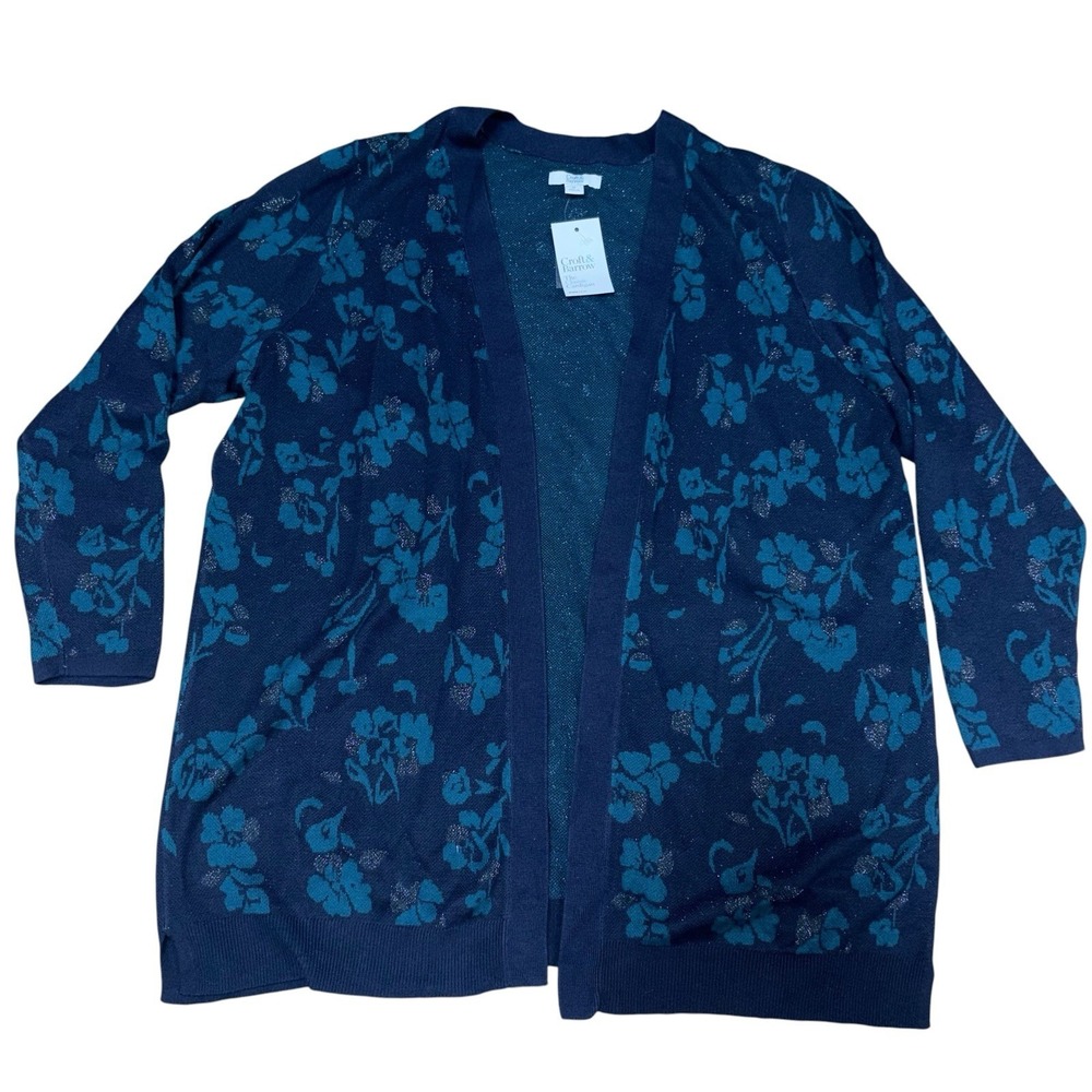 Croft & Barrow Women's Floral Cardigan New With Tags 1X